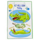 Crocodile Smile krijg je goed Medium Cadeauzakje (Voorkant)