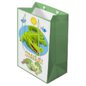 Crocodile Smile krijg je goed Medium Cadeauzakje (Achterkant Gekanteld)