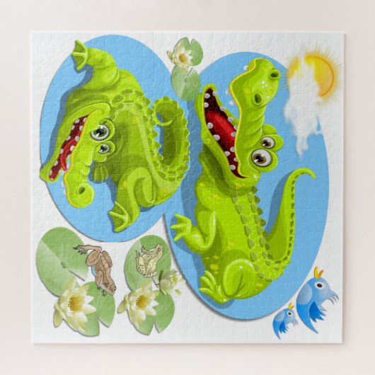 Crocodile Smile Legpuzzel (Horizontaal)