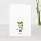 Crocodile Smiles Kaart (Achterkant)