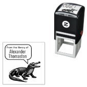 Crocodile Spraakballon Bibliotheek van Boeknaam Zelfinktende Stempel (In situ)
