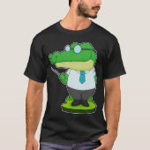 Crocodile Teacher Pointer T-shirt (Voorkant)