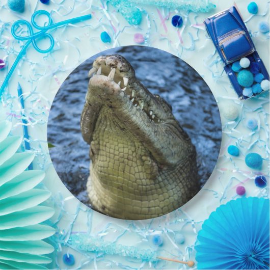 Crocodile Teeth Water Papieren Bordje (Feest)