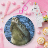 Crocodile Teeth Water Papieren Bordje (Feest)