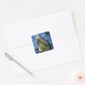 Crocodile Teeth Water Vierkante Sticker (Envelop)