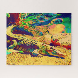 Crocodile tropical Queensland uitdagend Legpuzzel
