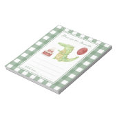 Crocodile verjaardag tijd capsule bericht notitieblok (Linkerzijde)