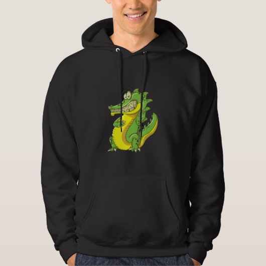 Crocodile With Braces Hoodie (Voorkant)