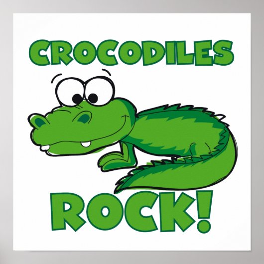 Crocodiles Rock Poster (Voorkant)