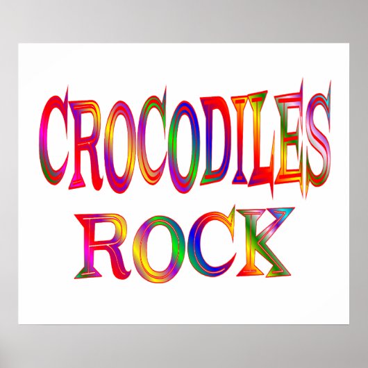Crocodiles Rock Poster (Voorkant)