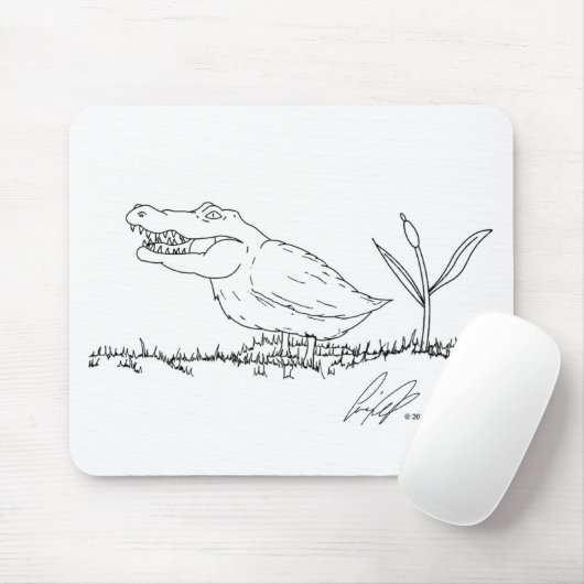 Crocoduck mousepad muismat (Met muis)