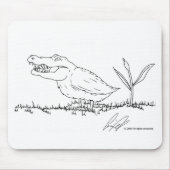 Crocoduck mousepad muismat (Voorkant)