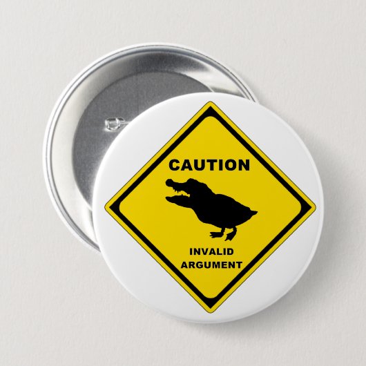 Crocoduck Ronde Button 7,6 Cm (Voorkant /achterkant)