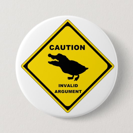 Crocoduck Ronde Button 7,6 Cm (Voorkant)