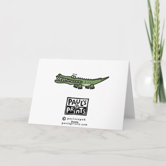 crocopile kaart (Achterkant)