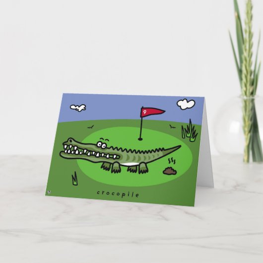 crocopile kaart (Voorkant)