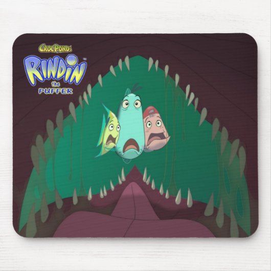 CrocPond's RINDIN de Puffer Mousepad Muismat (Voorkant)