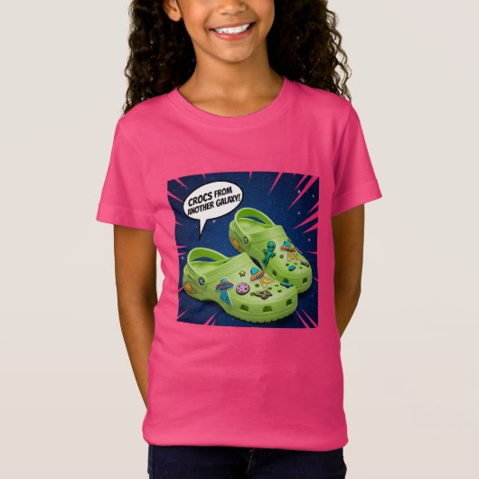 Crocs from Another Galaxy, by Natasha Us   T-shirt (Voorkant)