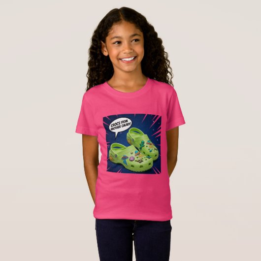  Crocs from Another Galaxy, by Natasha Us   T-shirt (Voorkant volledig)