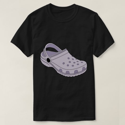 Crocs Lavender Clog Shoe Sticker T-shirt (Design voorkant)
