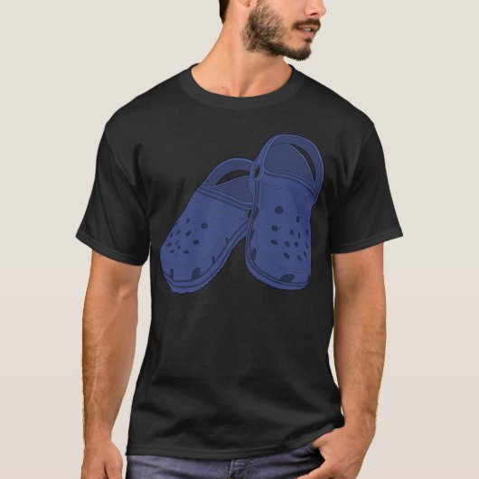 Crocs shoe Pair cerulean blue Classic T-Shirt (Voorkant)