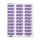 crocus-1047 LICHTE PAARSE GEEL WITTE ROCUS FLOWE Etiket (Full Sheet)