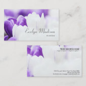 Crocus Background Visitekaartje (Voorkant / Achterkant)