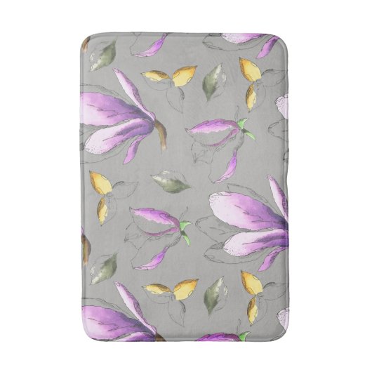 Crocus Blooms Bath Mat (Voorkant Verticaal)