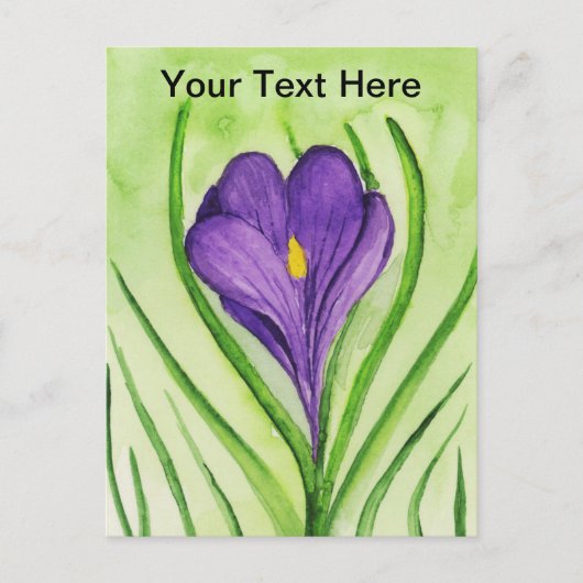 Crocus Briefkaart (Voorkant)