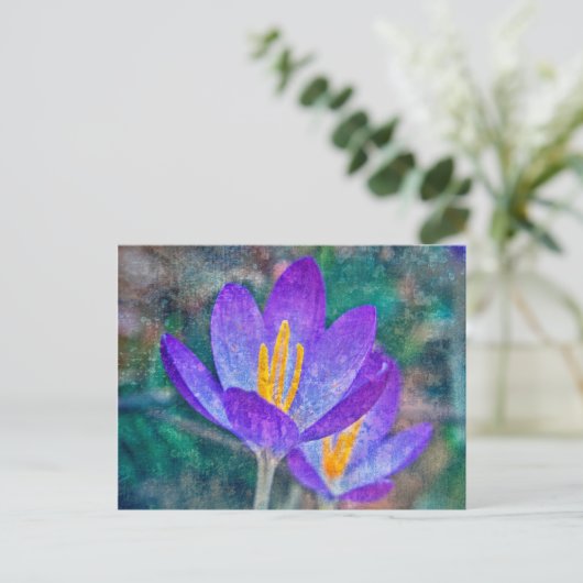 Crocus Briefkaart (Staand voorkant)