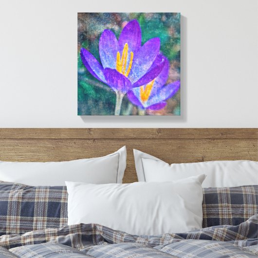 Crocus Canvas Afdruk (Insitu (Slaapkamer))