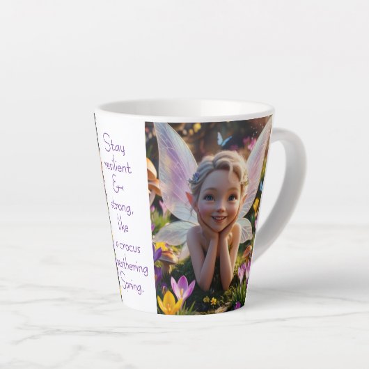Crocus Fairy Latte Mok (Rechterhoek)