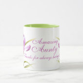 Crocus fine art Amazing Aunty paarse green mok (Midden)