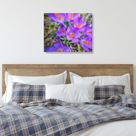 Crocus Fine Art Canvas Afdruk (Insitu (Slaapkamer))