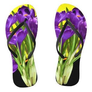 Crocus Floral/Geometrisch ontwerp Teenslippers
