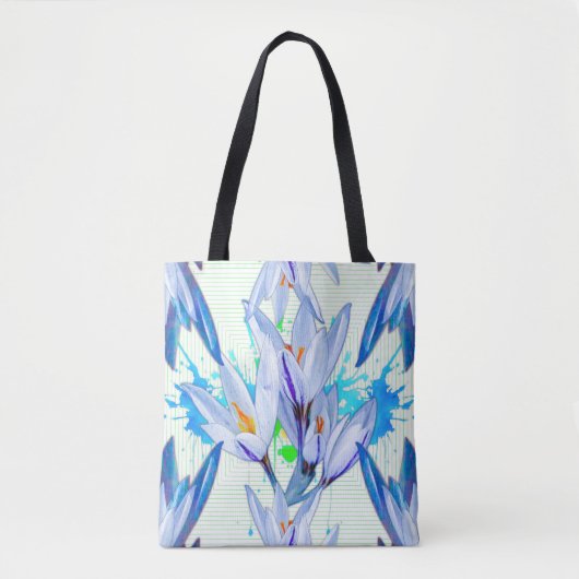 Crocus Flower Abstract Tote Bag (Voorkant)