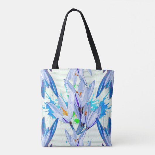 Crocus Flower Abstract Tote Bag (Achterkant)