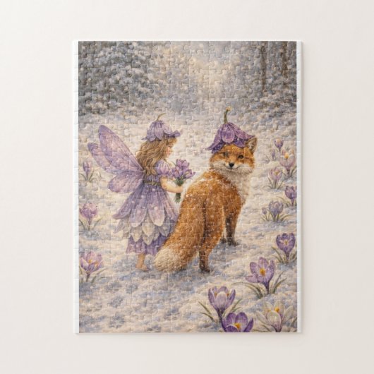 Crocus Flower Fairy Legpuzzel (Verticaal)