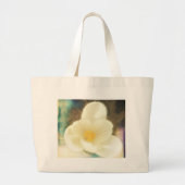 Crocus Flower Grunge Grote Tote Bag (Voorkant)