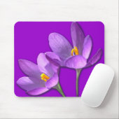 Crocus Flower Mousepad Paars/Blue Decor Gifts Muismat (Met muis)