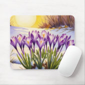 Crocus Flower Muismat (Met muis)