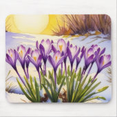 Crocus Flower Muismat (Voorkant)