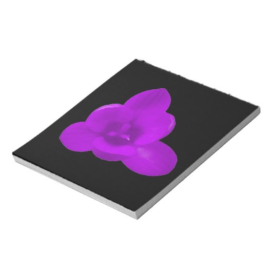 Crocus Flower Paars Notepad Notitieblok (Linkerzijde)