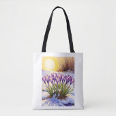Crocus Flower Tote Bag (Voorkant)