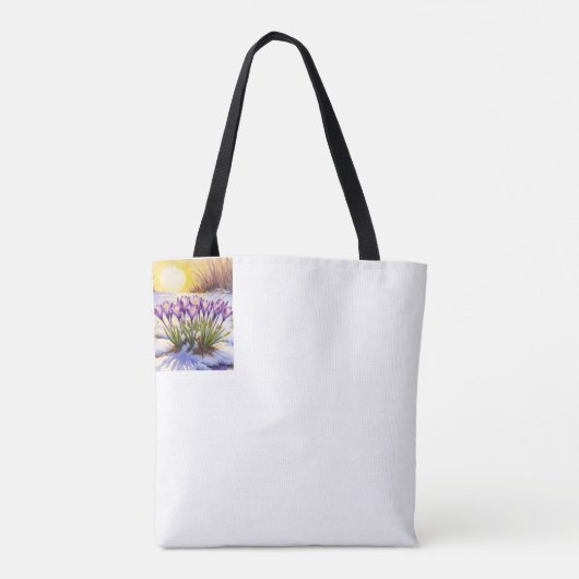 Crocus Flower Tote Bag (Achterkant)