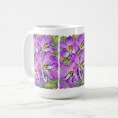 CROCUS FLOWERS COFFEE MOK (Voorkant links)