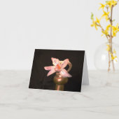 Crocus Flowers en oud Brass Weights-Wenskaart Kaart (Gele Bloem)