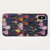  Crocus Flowers in een tuin, Floral Pattern Case-Mate iPhone Case (Achterkant (horizontaal))