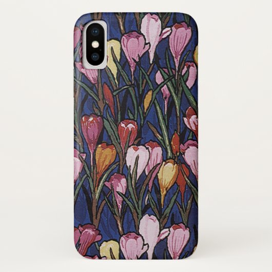  Crocus Flowers in een tuin, Floral Pattern Case-Mate iPhone Case (Achterkant)