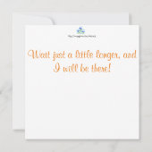 Crocus Flowers op White Flat Card (Achterkant)